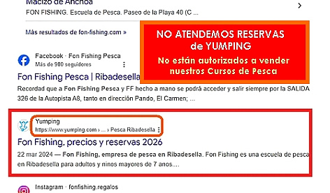 NO ATENDEMOS  RESERVAS DE YUMPING - NO ESTAN AUTORIZADOS